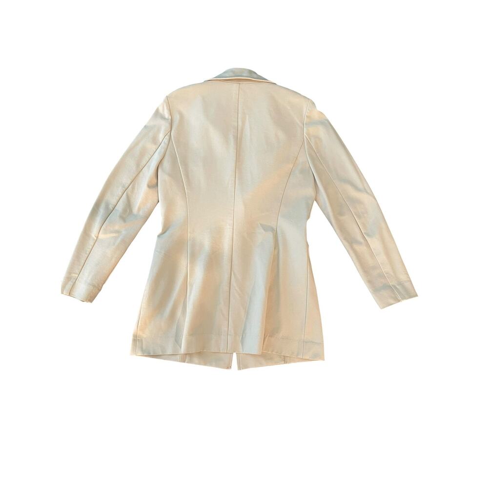 Coldwater Creek Cream Single-Breasted Tailored Blazer Jacket Size 6 EUC - Picture 5 of 7